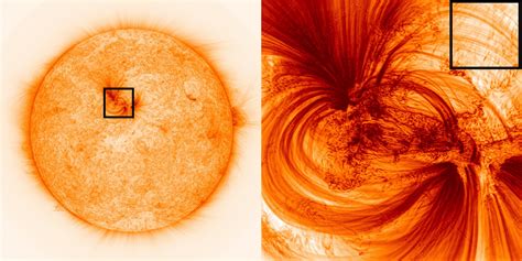 Each of these 'tiny' threads of blazing-hot plasma on the sun is 125 ...