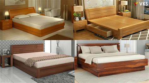 Modern Wooden Bed Design | Double King Size Storage Bed Design | Master ...