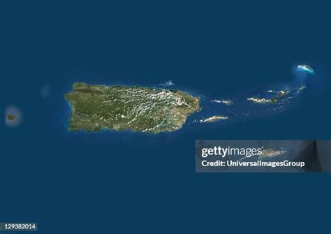 Puerto Rico Satellite Map Photos and Premium High Res Pictures - Getty ...