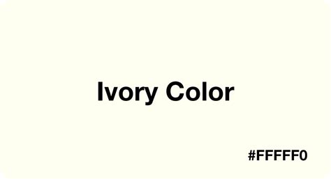 Ivory Color: Best Practices, Color Codes, Palettes & More!