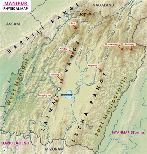 Manipur Map - UPSC