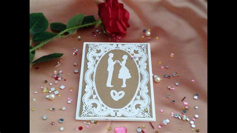 TUTO carte mariage. scrapbooking - YouTube