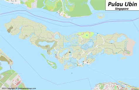 Detailed Map of Pulau Ubin | Singapore - Ontheworldmap.com