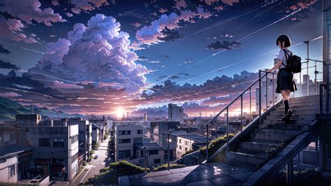 1920x1080 Makoto Shinkai Anime Cityscape 5k Laptop Full HD 1080P ,HD 4k ...