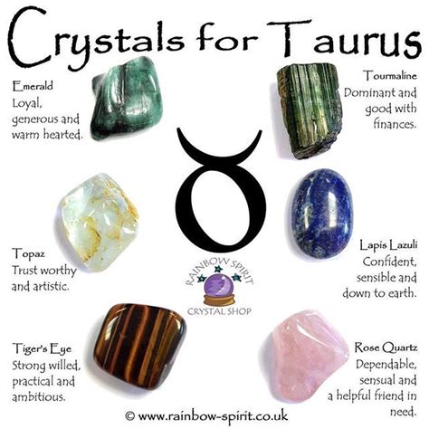 My take on the birthstones for Taurus #crystalposter #birthstones # ...