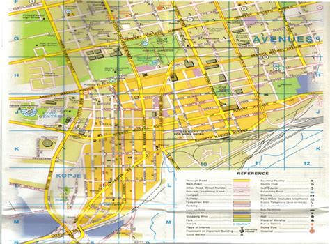 Map of Harare CBD and the Avenues | Download Scientific Diagram