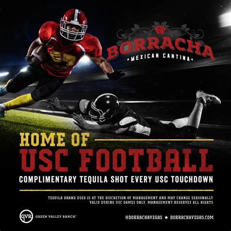 Watch Your Favorite USC Football Games at Borracha - Borracha Mexican ...