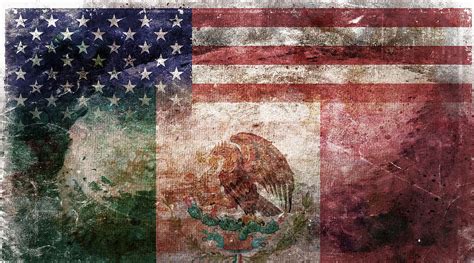 American Mexican Tattered Flag Digital Art by Az Jackson