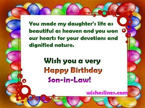 Son In Law Birthday Wishes Quotes - ShortQuotes.cc