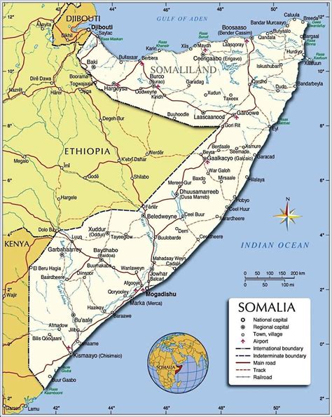 Mapa de Somalia - datos interesantes e información sobre el país