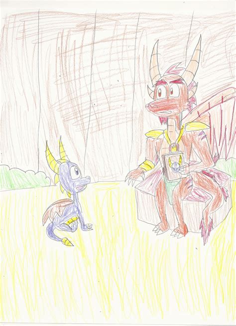 Ignitus tells Spyro a Story by Erin-the-Gamer1990 on DeviantArt