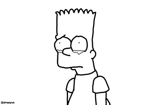 Bart Simpson Drawing Sad - img-ultra