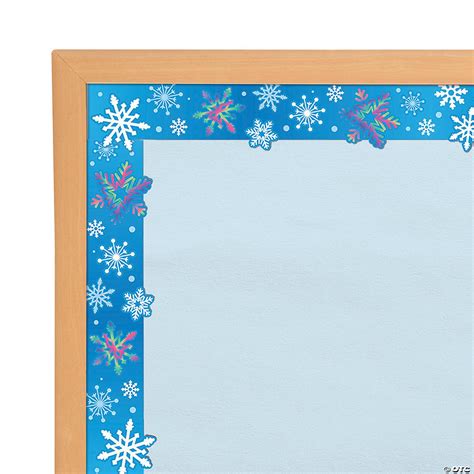 Snowflake Iridescent Bulletin Board Borders