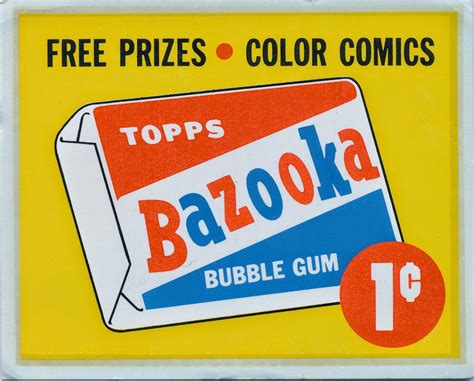 Bazooka bubble gum, Childhood memories, Bazooka gum