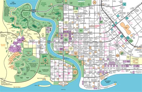 Everything We Know About Springfield, Mapped - Atlas Obscura