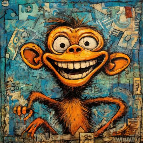 Premium AI Image | crazy monkey ape furious mad portrait expressive ...