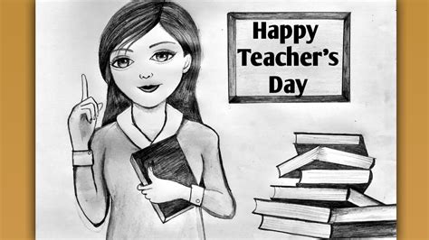 Teachers Day Drawingteachers Day Drawing Easyteachers Day Drawing ...