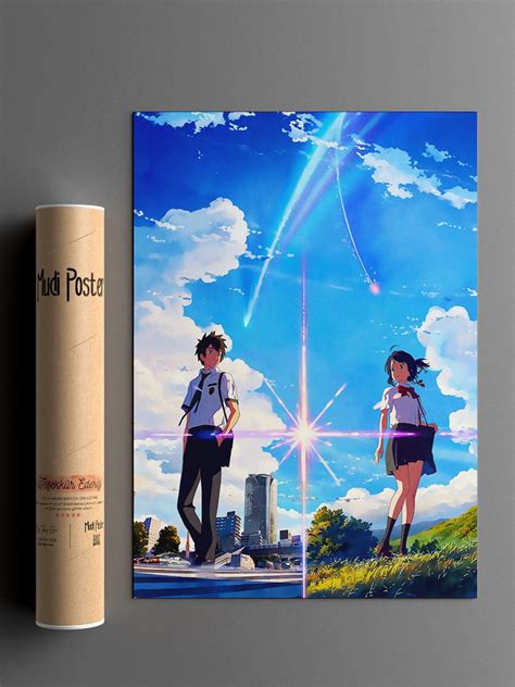 Your Name Anime Poster Çerçevesiz Yüksek Kalite Anime Duvar Poster ...