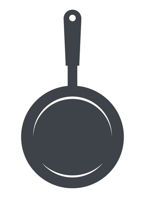 pan kitchen utensil silhouette 14175588 Vector Art at Vecteezy