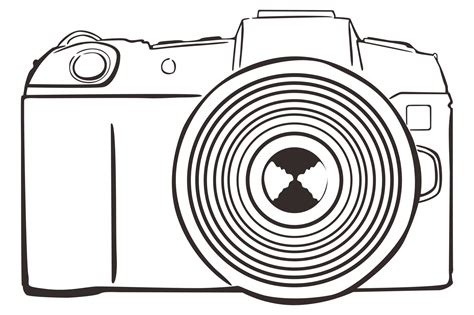 Technology - Camera Line Art 22034668 PNG