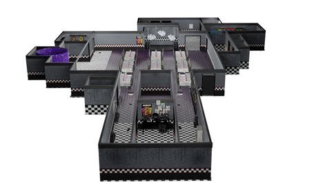 Fnaf 1 Map Complete Model - TurboSquid 1831780