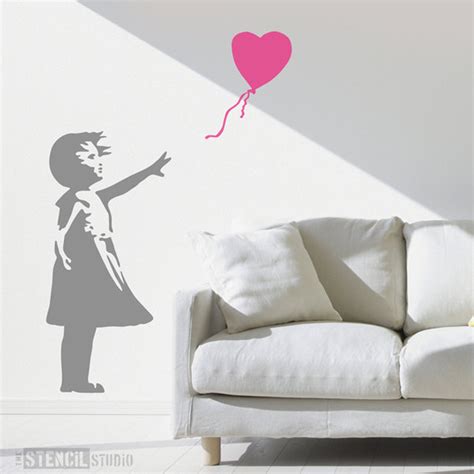 Banksy Style Balloon Girl Wall Stencil Banksy Graffiti - Etsy