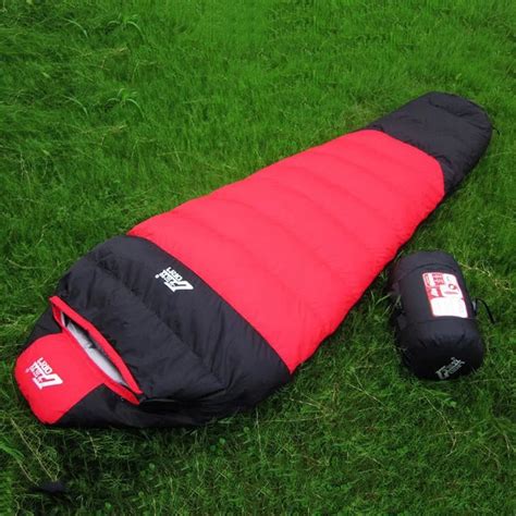 Outdoor Camping Winter adult waterproof 90% Down keep warm Sleeping Bag ...