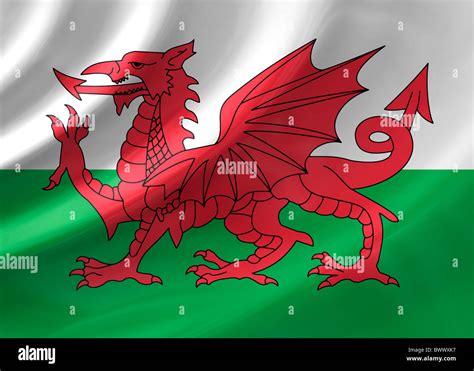 Wales flag Stock Photo - Alamy