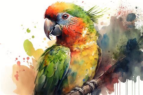 Blue And Yellow Macaw Watercolor Parrot-Bird Painting By, 42% OFF