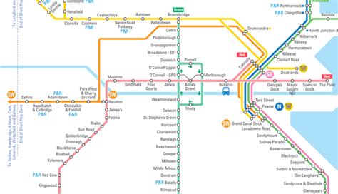 Map Of Public Transportation In Dublin Ireland - Transport Informations ...