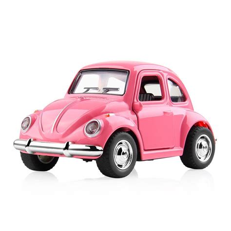 1:38 Alloy Car Toy Pull Back Diecast Metal Pink Car Toys For Gift Girls ...