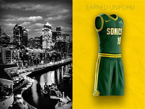 Seattle Supersonics Logo and Uniform Concept :: Behance