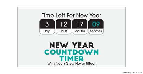 New Years Countdown Timer With jQuery and Bootstrap Layout | Time Left