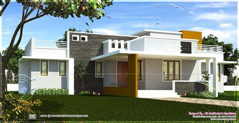 Single floor contemporary house design | Indian House Plans