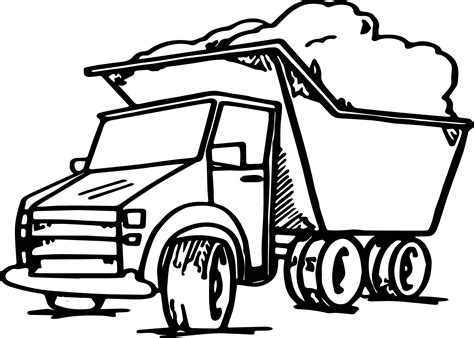 Garbage Truck Coloring Pages Printable - Portal Tribun