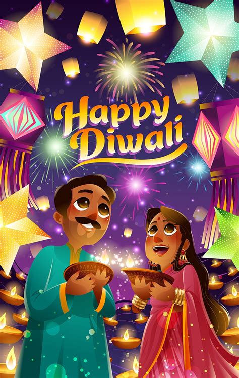 Happy Diwali Festival of Lights Concept 3195837 Vector Art at Vecteezy