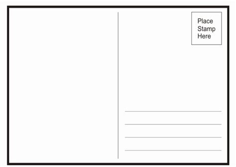 Fantastic Free Blank Postcard Template For Word | Postcard template ...