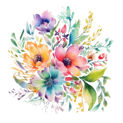 Download Ai Generated, Flowers, Watercolor. Royalty-Free Stock ...