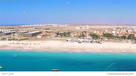 Aerial View Of Santa Maria Beach In Sal Cape Verde - Cabo Verde Stock ...