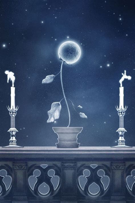 🔥 Free Download Moon And Flower Or Moonflower Art Wallpaper Night by ...