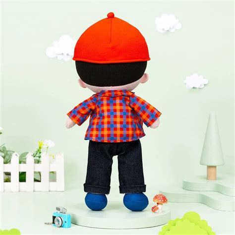 Personalized Red Outfit Boy Doll, Custom Rag Doll, First Baby Doll ...