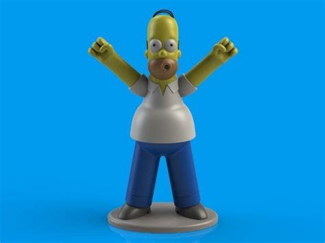 Homer Simpson 3D model 3D printable | CGTrader