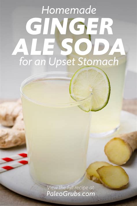 Homemade Ginger Ale Soda Recipe for an Upset Stomach - Paleo Grubs