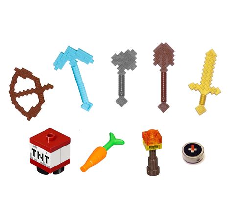 Buy LEGO Minecraft Minifigure Accessory and Weapon Pack (for Steve Alex ...