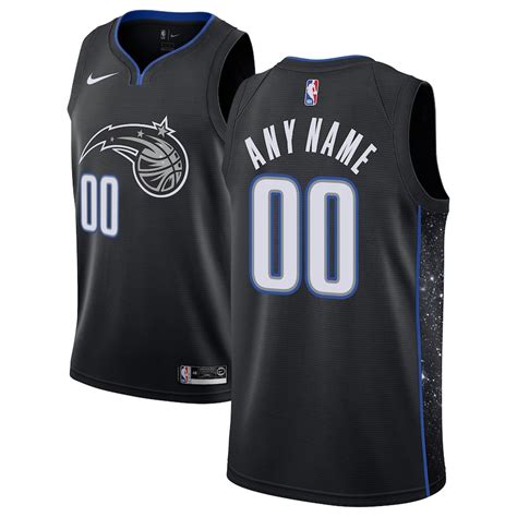 Nike Orlando Magic Black 2018/19 Swingman Custom Jersey - City Edition