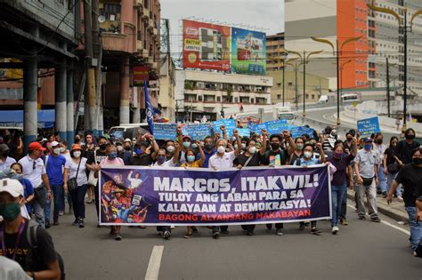 Progressives hold protest on Marcos Jr.’s first day as president ...