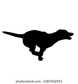 Dog Silhouette Vector Dog Running Stock Vector (Royalty Free ...