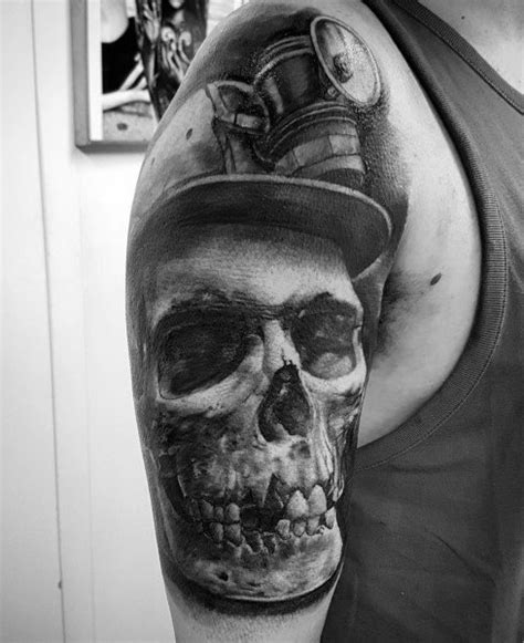 40 Coal Mining Tattoos For Men - Miner Design Ideas