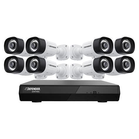 Defender Sentinel 4K Ultra HD POE Wired NVR Security System with 8 ...