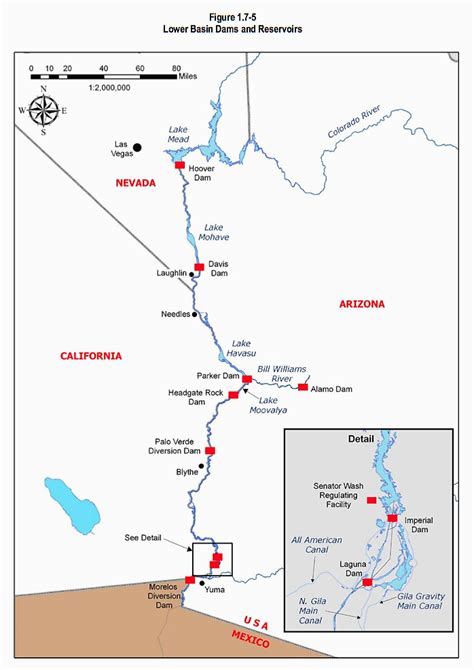 Colorado River Dams Map On the Colorado Resources | secretmuseum